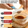 thumbnail image 6 of Stainless Steel Magnetic Measuring Spoons Set of 8 with Leveler, Dual Sided Metal Teaspoon & Tablespoon Measuring Spoons, Nesting Kitchen Gadgets for Baking & Cooking - Winter Frost, 6 of 18