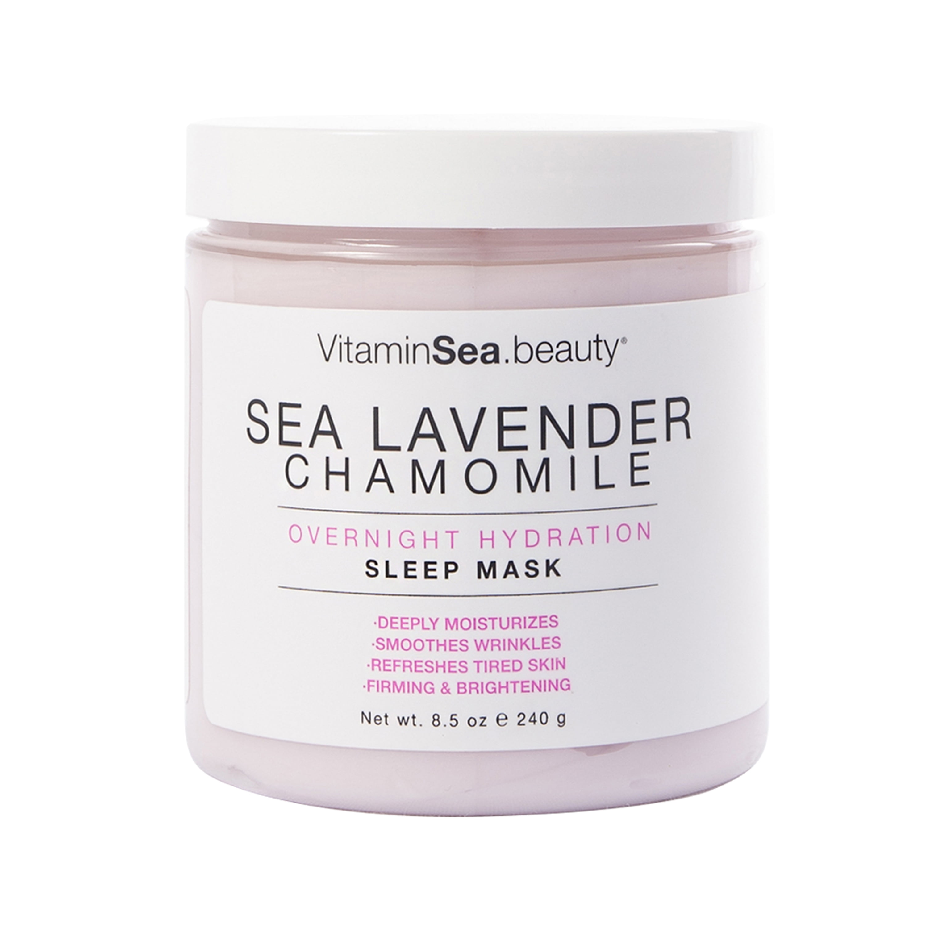 Vitamins and Sea beauty Overnight Hydration Sea Lavender & Chamomile Sleep Mask, 8.5 oz