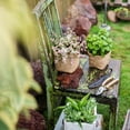 thumbnail image 6 of Straw Basket Style Concrete Planter, 6 of 10