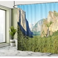 thumbnail image 5 of Ambesonne Forest Shower Curtain, El Captain Scenery USA, 69"Wx70"L, Green Blue, 5 of 5