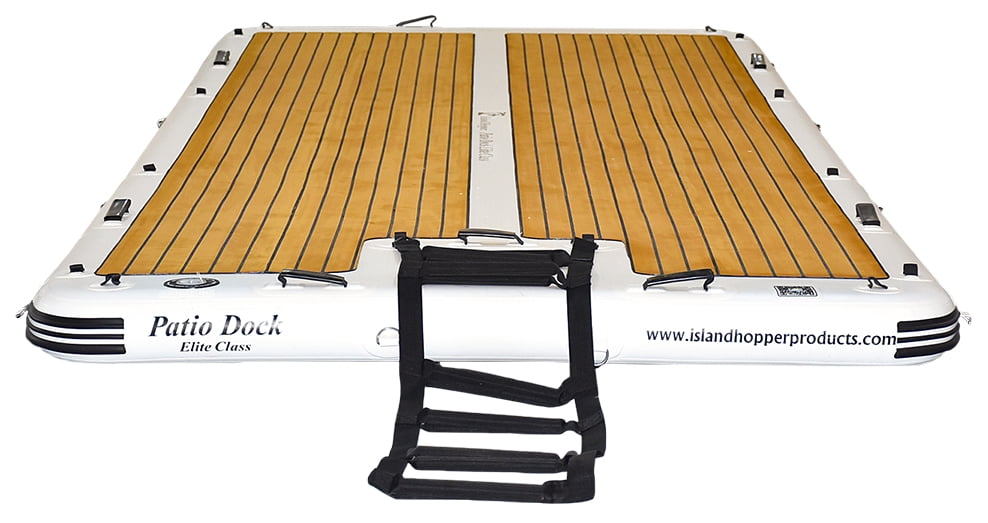 Island Hopper Inflatable Patio Dock with Reinforced Side Rails, 15' L x 6' W x 6" H