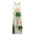 thumbnail image 3 of Stylish St Patrick's Day Print Jumpsuit with Pockets Full Length Romper Comfortable Casual Wear for Holiday Festive Outfit Summer Celebration! ,Green,XXXXL, 3 of 4