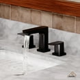 thumbnail image 2 of CASAINC 8 in. Widespread Double Handle Bathroom Sink Faucet with Pop-up Drain in Matte Black, 2 of 9