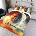 thumbnail image 3 of Apocalipsis Ahora Conjunto de sábanas temático, trío de piezas, cómodo y amigable con la piel, diseño único, regalo de decoración para el hogar para familiares, amigos y fans,135cm *200cm, 3 of 6
