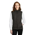 thumbnail image 3 of Port Authority Female Mock Neck Vest Grey Heather X-Large, 3 of 3