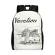 thumbnail image 1 of Disketp Summer Vacation Scene With Camping Van Mochila Unisex de Apertura Lateral Completa, Mochila para Laptop para Escuela, Trabajo y Viajes, 1 of 8