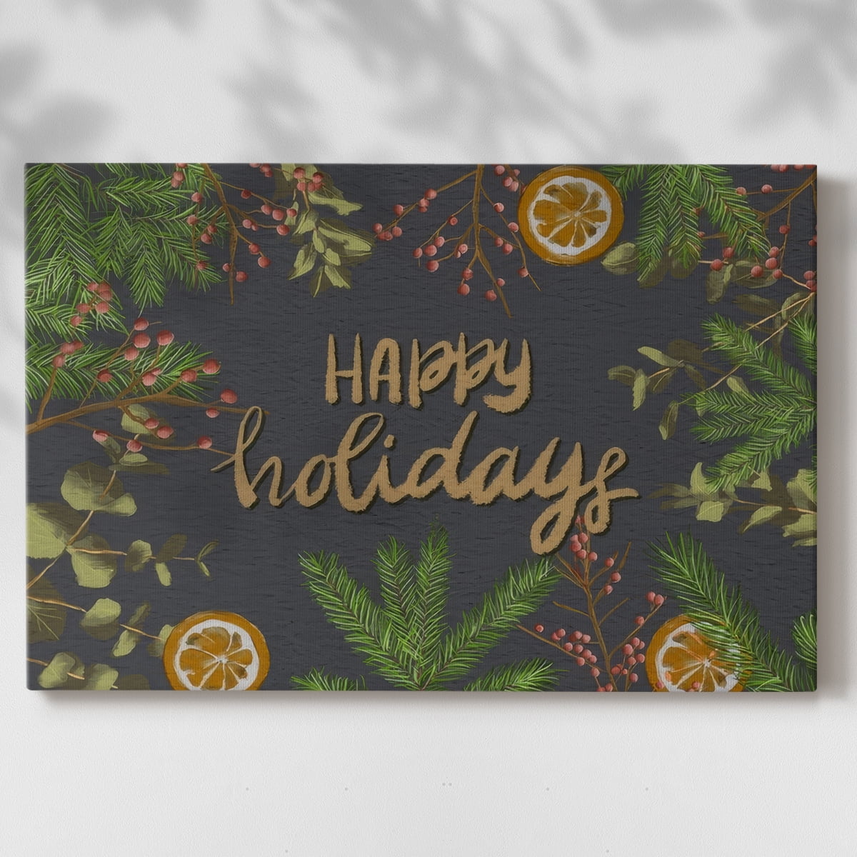 Christmas Holiday Art III- Gallery Wrapped Canvas-IX