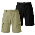 thumbnail image 7 of GrmtClth Cargo Shorts For Men 2 Pack All Weather Lightweight Hiking Cargo Shorts Stretch Big Storage Pockets Two Assorted Color Bundle Construction Walking Bottoms Light Green 4XL, 7 of 7