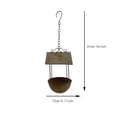 thumbnail image 3 of JIhuahe Bird Feeder - Vintage Rustic Hanging Design, Retro Metal Construction for Outdoor Garden, Attracts Wild Birds to Yard, 3 of 5