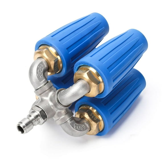 TAPDRA Pressure Washer Nozzle 4000 PSI Quad Turbo Rotating 360° 1/4 Quick Connect 8-12 GPM High Performance