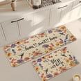 thumbnail image 4 of Flower Spring Kitchen Mats for Floor Set of 2, Wildflower Summer Floor Mats, Non Slip Rubber Backing Kitchen Floor Mat and Rug Set for Kitchen Sink, Office, Laundry, 4 of 5