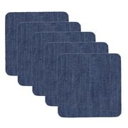 Pgeraug Jeans patch Denim Iron On Jean Patches Inside & Outside Strongest Glue Assorted Shades Of Blue Repair Decorating 2.75 Inch Office&Craft&Stationery C
