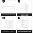 thumbnail image 5 of Komiseup under $10 Shoe Rack, Shoe Rack Storage Organizer With 4 Tiers Metal Shelves For Bedroom, Closet, Entry, Dorm Room, 5 of 8