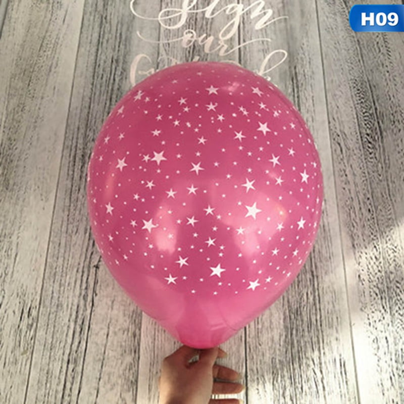 Fancyleo 5pc 2 2g Latex Balloons Baby Shower Gold Glitter Pink
