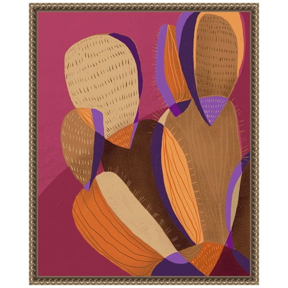 Amanti Art Cactus Framed Canvas Wall Art Print