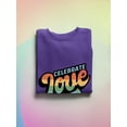 thumbnail image 3 of Celebrate Love Colorful Banner Sweatshirt Men -Smartprints Designs, Male 3X-Large, 3 of 4