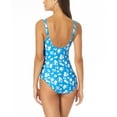 thumbnail image 5 of Anne Cole Square-Neck Front-Shirred One-Piece Swimsuit,Blue,12, 5 of 5