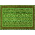thumbnail image 1 of Ahgly Company Indoor Rectangle Abstract Green Modern Area Rugs, 2' x 5', 1 of 4