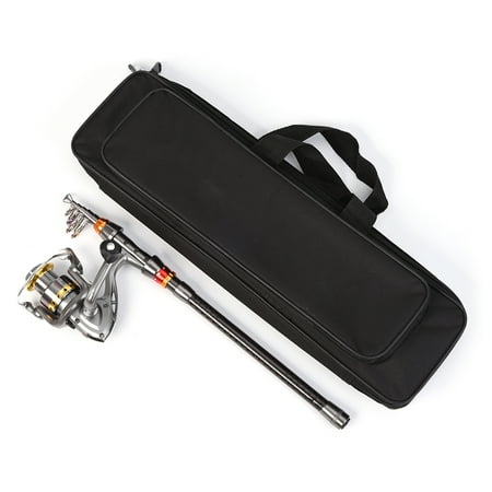 Kit Lixada Telescopic Fishing Rod And Reel Combo Full Kit Carbon Fiber Fishing Rod Pole + Fishing Reel + Fishing Tackle Carrier Bag Case Fishing Gear Set
