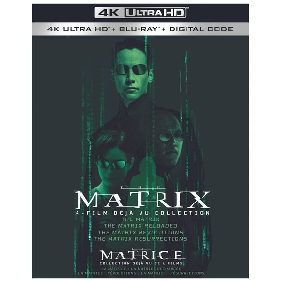 Matrix, la Collection de 4 Films Déjà vu (BIL/Digital + BD + 4KUHD) [Blu-ray]