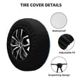 thumbnail image 2 of Rateoe Blue Star Print Pattern Tire Cover Wheel Protectors Weatherproof Wheel Covers Universal Fit for Trailer Rv SUV Truck Camper Travel Trailers Accessories-15 inch, 2 of 6