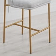 thumbnail image 6 of CHITA Modern Counter Height Bar Stool Set of 2, 27 inch Counter Stool with Back & Metal Legs, Fabric in Cloud, 6 of 15
