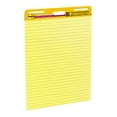 Postit® Super Sticky Easel Pad, 25 in. x 30 in. Sheets, Yellow Paper with Lines, 30 Sheets/Pad