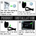 thumbnail image 2 of 4 pieces of cherry car vent freshener clips, crystal stone car vent perfume clips, shiny cute accessories decoration, women's items, air freshener, decoration (random fragrance), 2 of 5