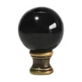 thumbnail image 4 of deevoka 3xLamp Finial Cap Knob Screw Cap Lamp Topper Knob for Bedroom Living Room Home Black Bronze, 4 of 9