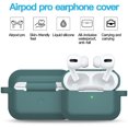 thumbnail image 2 of Compatible AirPods Pro Case Cover Silicone Protective Case Skin for Apple Airpod Pro 2019 (Front LED Visible) Black, 2 of 6