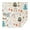 White Boho Bohemia, variant on White Cartoon Leaf and Vine Pattern Square Tablecloth,Waterproof Square Table Cover,Wipeable Spillproof Washable Table Cover for Home Kitchen Party Decor 42"X42"(107x107cm)