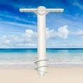 thumbnail image 1 of Beach Umbrella Screw Sand Anchor Stand Holder | Fishing Rod Gripper One Size Fits most | Safe for Strong Wind, 1 of 9