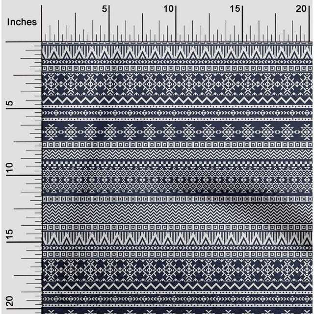 oneOone Viscose Jersey Dark Navy Blue Fabric Aztec Tribal Craft Projects Decor Fabric Printed By The Yard 60 Inch Wide