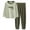 Green, variant on Wenfanal Girl's Long Sleeve Fleece Pajama Set, 2-Piece ,Children Pure Underwear Set For Boys Girls Clothes Pants Skin Friendly Breathable Baby Spring Base Girls Fashion Size 7-8 Years,Green