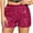 Hot Pink, variant on Sparkly Shorts for Women High Waisted Straight Leg Mini Shorts Trendy Sequin Party Rave Shorts Concert Glitter Fashion Hot Pants Yellow XL