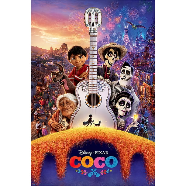Coco Disney Pixar Movie Poster Regular Style Guitar Skeletons Size 24 X 36 Poster Poster Strip Set Walmart Com Walmart Com