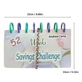 Yaiewey Savings Binder, 52 Week Savings Challenge, Binder, Reusable