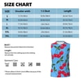 thumbnail image 6 of Bixox Men's Cherry Printed Shirt Sleeveless Fitness Tank Top-Small, 6 of 7