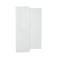 thumbnail image 6 of DecMode 60" x 70" White Mango Wood Hinged Foldable Partition 3 Panel Room Divider Screen with Carved Design, 1-Piece, 6 of 8