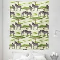 thumbnail image 1 of Zebra Tapestry, Animals in a Safari Wildlife Arizona Vibes, Fabric Wall Hanging Decor for Bedroom Living Room Dorm, 5 Sizes, Cream Multicolor, by Ambesonne, 1 of 1