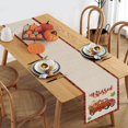 thumbnail image 3 of Fall Pumpkin Truck Table Runner 13x90 Inch Autumn Thanksgiving Orange Kitchen Dining Table Decoration for Indoor Outdoor Home Party Decor, 3 of 6