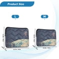 thumbnail image 4 of FORMRS 15"-15.6" Laptop Sleeve Protective Case Soft Carrying Quilted Computer Bag Cover, Blue Earth, 4 of 7