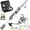 Five-piece set, variant on Ghosthorn Fishing Rod and Reel Combo Carbon Fiber Telescopic Fishing Pole Carrier Bag Portable Kit Saltwater Freshwater