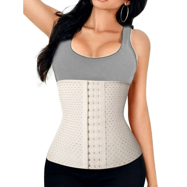 VASLANDA Waist Trainer for Women Weight Loss Sport Workout Body Shaper Girdle Tummy Cincher