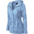thumbnail image 2 of ORUYROP Women's Lightweight Front Zipper Solid Utility Anorak Hoodie Vest/Jacket, 2 of 7
