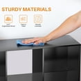thumbnail image 3 of Cube Bookshelf Black, 6 Cube Storage Organizer Bookcase, Display Bookcase, TV Stand, for Living Room, Home Office, Bedroom, 3 of 10