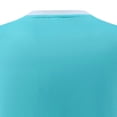 thumbnail image 3 of SGFCWSX Mens Soccer Set 2 Piece V Neck Quick Dry Short Sleeve Shirt and Shorts Football Training Uniform Outfit Sky Blue Size XL, 3 of 4