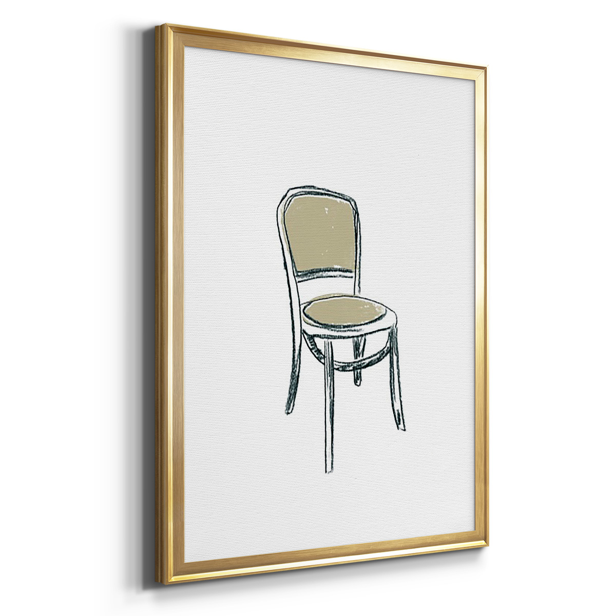 Take a Seat XI Premium Framed Print, in Gold, Black, or Silver - Ready to Hang