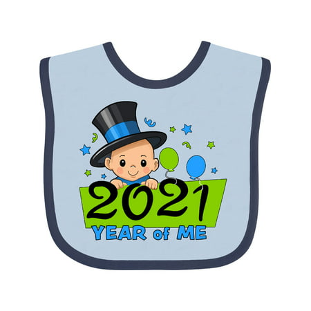 Inktastic 2021- Year of me- New Year baby blue Infant Bib Unisex