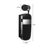 Wireless Earbuds: Bluetooth Earphones With Retractable Collar Clip Type Earplugs, Single Ear Car Bluetooth High-definition Call Intelligent Noise Reduction